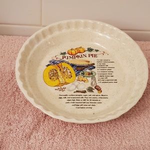 Pumpkin Pie Plate
